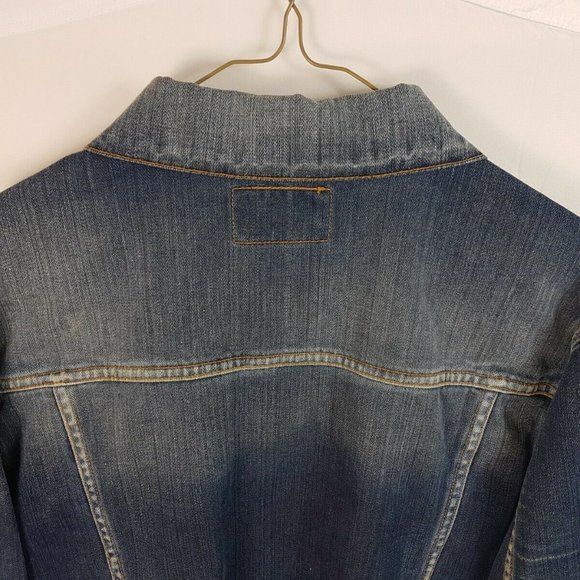 ENERGIE JEANS FADE DENIM JACKET SIZE L LARGE Italy Jean - Picture 3 of 10